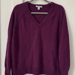 Autumn Cashmere V Neck Pullover Sweater Size M